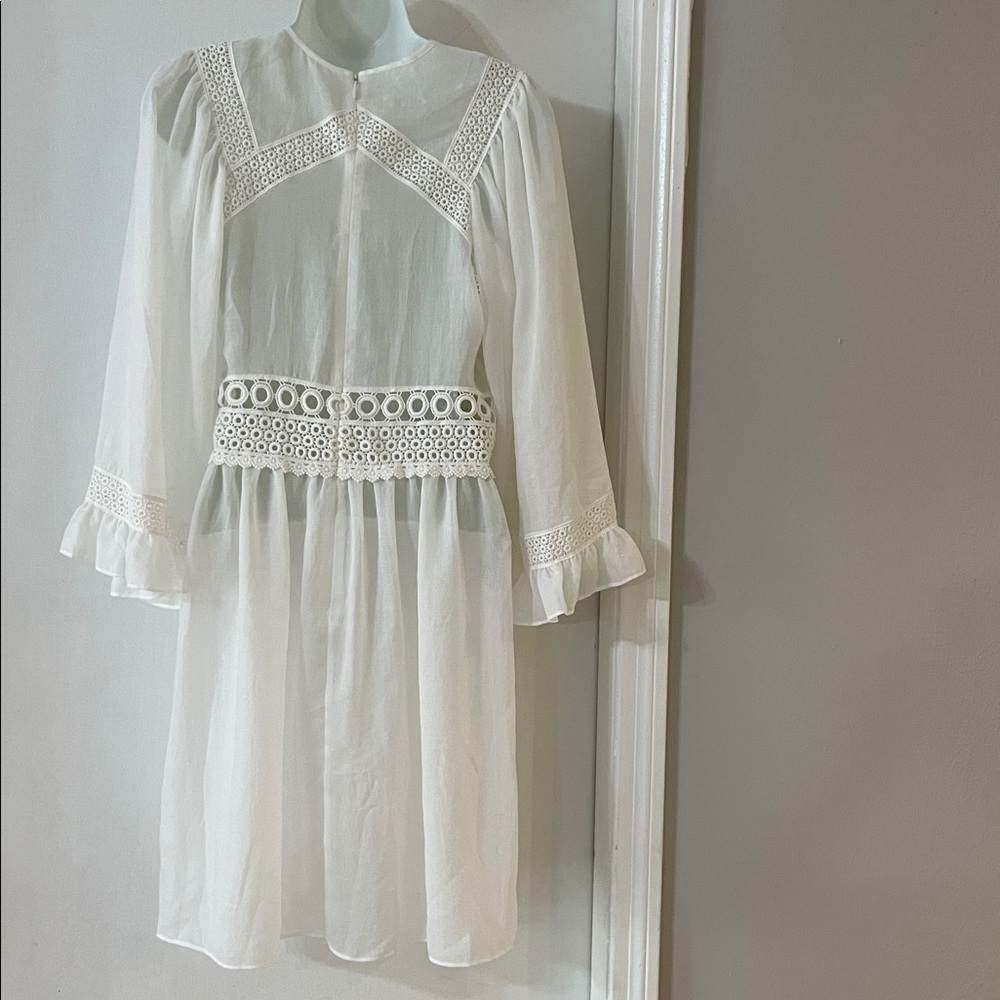 McQ by Alexander McQueen White Lace Dress IT 40 - Picture 3 of 9